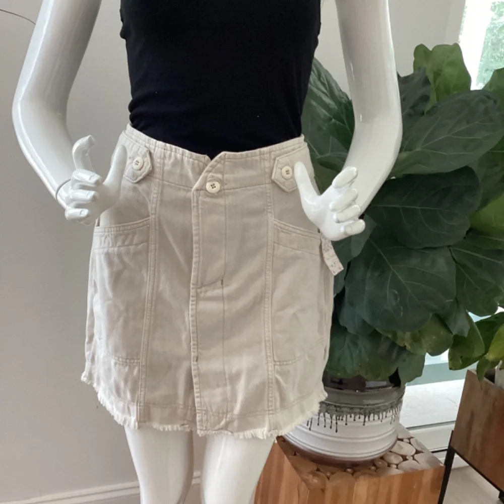 NWT FREE PEOPLE TAN SKIRT SZ 8